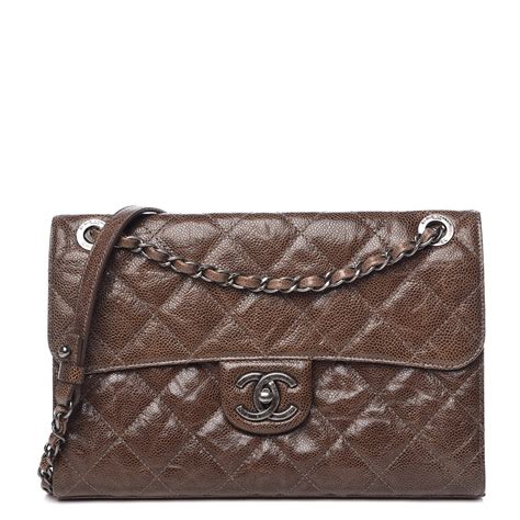 CHANEL Crumpled Grained Calfskin Medium CC Crave Flap